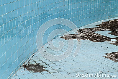 Abandoned swimming pool Stock Photo