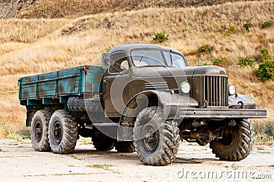 Abandoned Truck Stock Photo