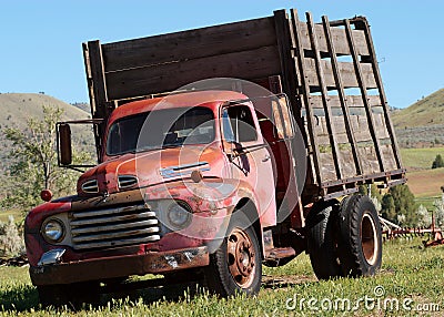 Abandoned Truck Stock Photo