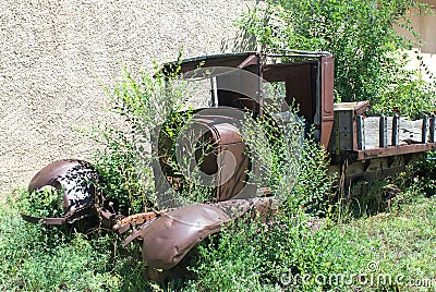 An Abandoned Truck Stock Photo