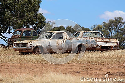 Abandoned Vehicle Stock Photo