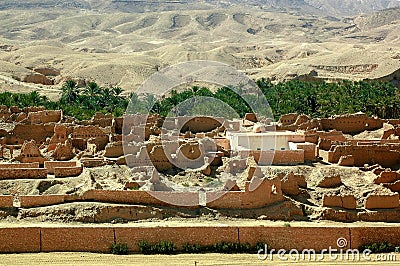 Abandoned vilage in Africa Stock Photo