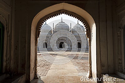 Abbasi Mosque at Derawar Fort Pakistan Stock Photo