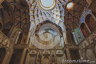 The Abbasian House in Kashan, Iran Stock Photo