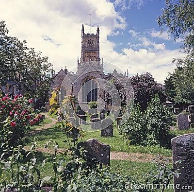 UK, Cotswolds, Cirencester, the abbey church Stock Photo