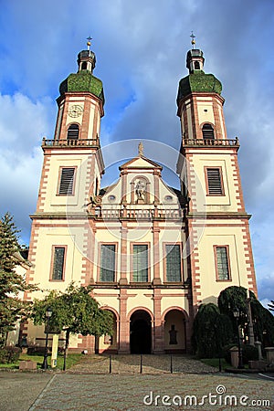 Abbey church of Ebersmunster Stock Photo