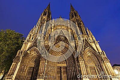 Abbey church of Saint-Ouen in Rouen Stock Photo