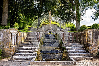 Abbey of Fontenay, Burgundy, France Stock Photo