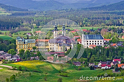 Abbey in Krzeszï¿½w - Lower Silesia, Poland Stock Photo