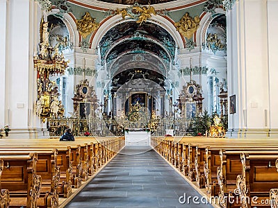 Abbey of Saint Gall, St. Gallen, Switzerland Stock Photo