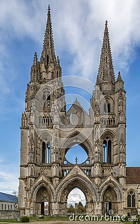Abbey of St. Jean des Vignes, Soissons, France Stock Photo