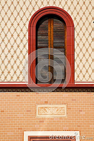 Abbiate varese italy abstract in the church and venetian blind Stock Photo