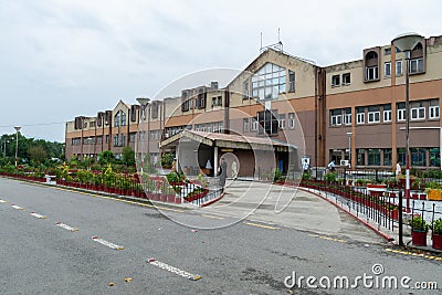 Abbottabad main entrance viev of ayub medical complex AMC Editorial Stock Photo