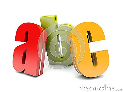 Abc colorful letters Stock Photo