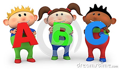 ABC kids Cartoon Illustration