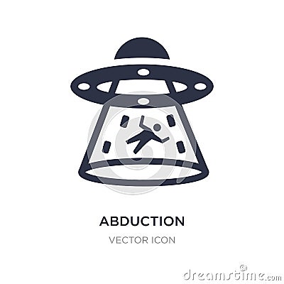 abduction icon on white background. Simple element illustration from Astronomy concept Vector Illustration