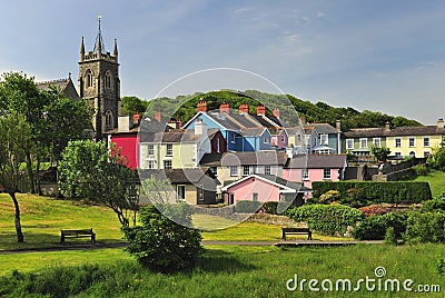 Aberareon cottages, Wales Stock Photo