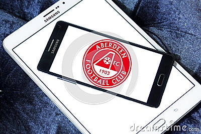 Aberdeen F.C. football club logo Editorial Stock Photo