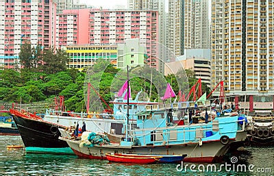 Aberdeen fishing boats Editorial Stock Photo