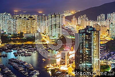 Aberdeen in Hong Kong Stock Photo