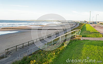 Aberdeen seashore promenade Stock Photo
