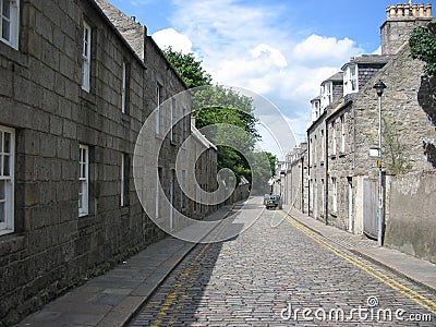 Aberdeen Street, Scotland Stock Photo