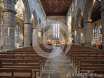 St Machar Cathedral interior in Aberdeen Editorial Stock Photo