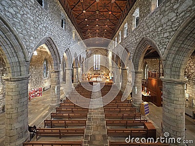 St Machar Cathedral interior in Aberdeen Editorial Stock Photo