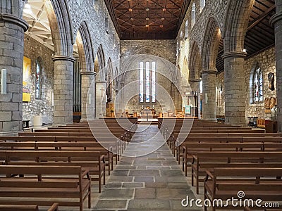 St Machar Cathedral interior in Aberdeen Editorial Stock Photo