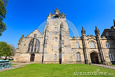 Aberdeen University King's College building. This is the oldest university in Aberdeen. Editorial Stock Photo