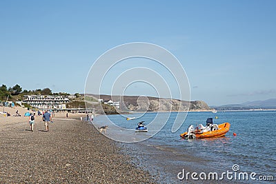 Abersoch beach Wales south coast Llyn Peninsula coast seaside town Editorial Stock Photo