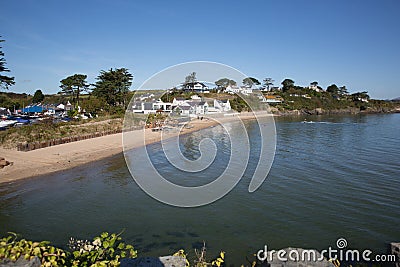 Abersoch harbour beach Llyn Peninsula Wales Stock Photo