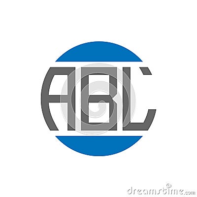 ABL letter logo design on white background. ABL creative initials circle logo concept. ABL letter design Vector Illustration