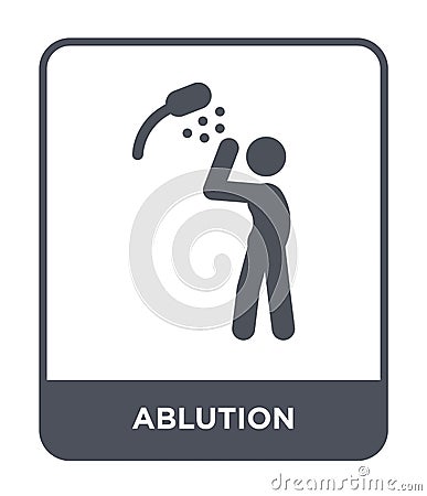 ablution icon in trendy design style. ablution icon isolated on white background. ablution vector icon simple and modern flat Vector Illustration