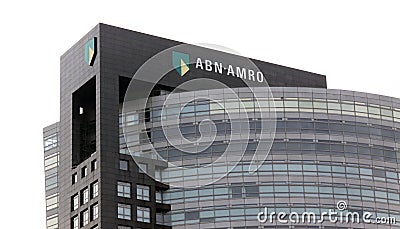 Abn amro bank in amsterdam Editorial Stock Photo