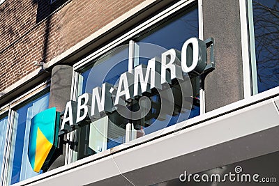 ABN AMRO branch Editorial Stock Photo