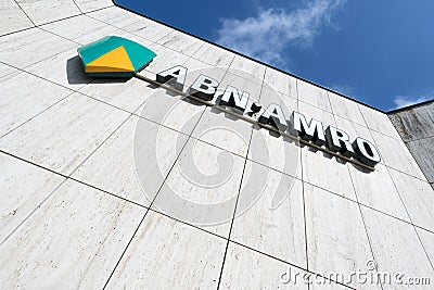 ABN AMRO sign at branch Editorial Stock Photo