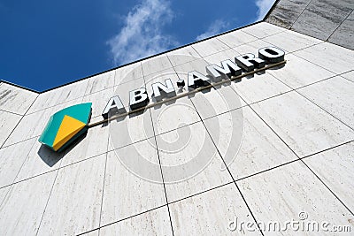 ABN AMRO sign at branch Editorial Stock Photo