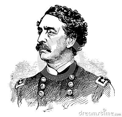 Abner Doubleday vintage illustration Vector Illustration