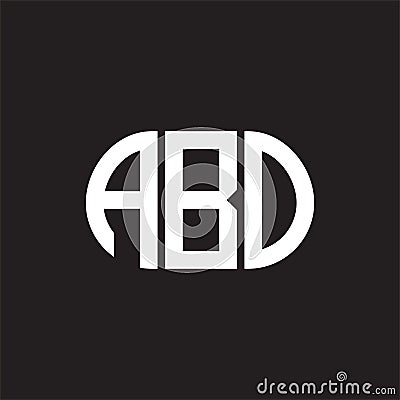 ABO letter logo design on black background. ABO creative initials letter logo concept. ABO letter design Vector Illustration