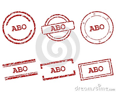 Abo stamps Vector Illustration