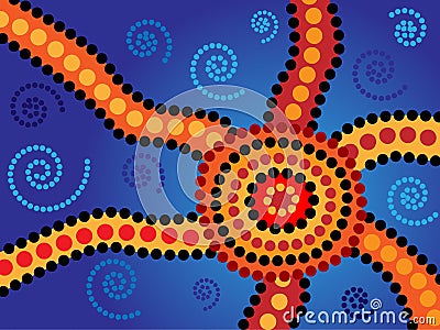 Aboriginal Design Vector Illustration