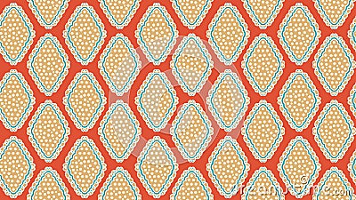 Aboriginal seamless pattern, ethnic hand drawn diamond stripes. Fabric and textile ready to print. Vector illustration colorful Vector Illustration