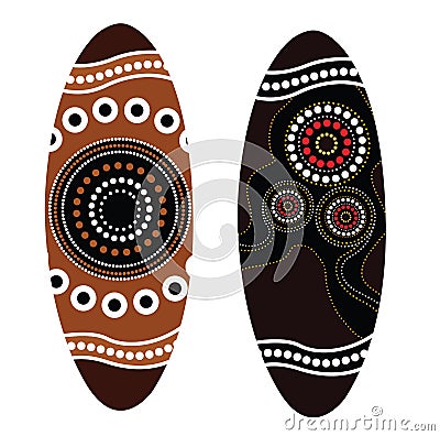 Aboriginal shield Vector art. Vector Illustration