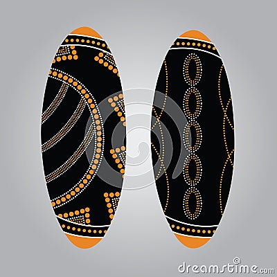 Aboriginal shield Vector art. Vector Illustration