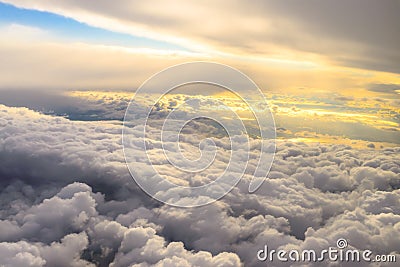 Above the clouds Stock Photo