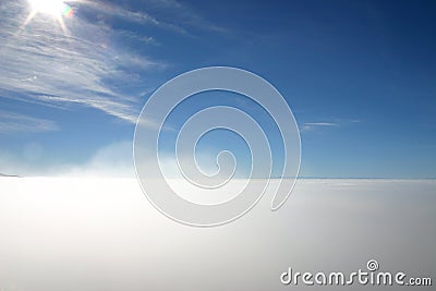 Above the fog Stock Photo