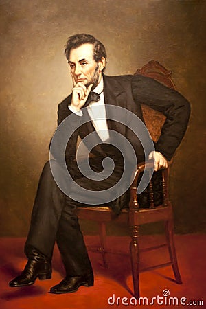 Abraham Lincoln Editorial Stock Photo