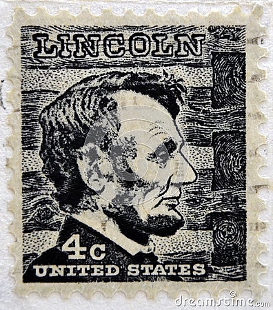 Abraham Lincoln, 16 President of the United States Editorial Stock Photo