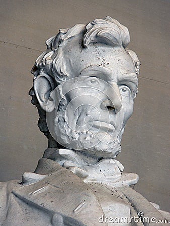 Abraham Lincoln Memorial Editorial Stock Photo